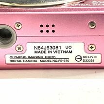 CDM958T Olympus オリンパス コンパクトデジタルカメラ FE-370 バッテリー付属 ピンク系_画像7