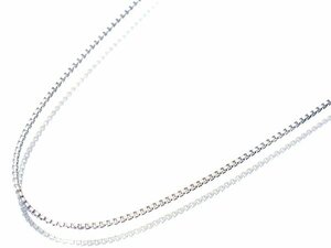 [ jewelry ultimate ] high class K18WG Venetian chain necklace 45cm 3.4g t4086vg[ free shipping ]