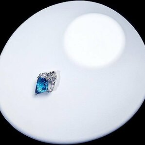 1円～【ジュエリー極】天然ブルートパーズ17.31ct＆ペリドット＆グリーントルマリン＆ダイヤ0.08ct 高級K18WGヘッド a1034uk【送料無料】の画像4