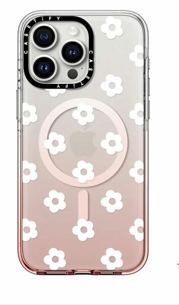 最終値下げ　casetify iPhone15promax ケース　花　デイジー