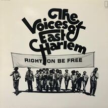 h LP The Voice of East Harlem RIGHT ON BE FREE レコード 5点以上落札で送料無料_画像1