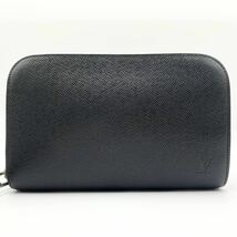 743 【極美品】LOUIS VUITTON ルイヴィトン タイガ バイカル アルドワーズ セカンドバッグ クラッチバック M30182 ベタなし メンズ 黒_画像2