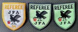JFA レフェリー 3級 4級 ワッペン 審判証 日本サッカー協会 公式バッジ 主審線審 3枚まとめて