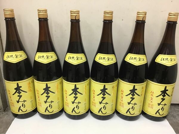 【岐阜・白扇酒造】 福来純「伝統製法」熟成本みりん 1.8L 1ケース（6本入）