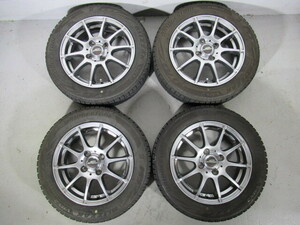 激安即決 中古スタッドレスタイヤ＆ホイール 4本セット BS VRX2 155/65R14 75Q+SCHNEIDER 14×4.5J 100-4+43 N-WGN Ｎ-BOX N-ONE Y00154