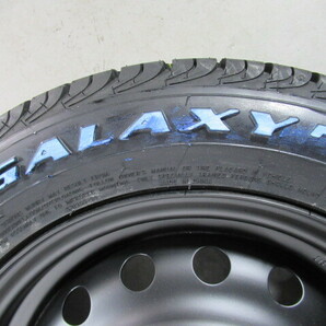  ホワイトレター 新品タイヤ+中古鉄チン 4本セット VITOUR GALAXY F1 165/65R13 77T RWL 2023年製 13×5J 100/4H+40 60Φ 軽トラ Y00202の画像8