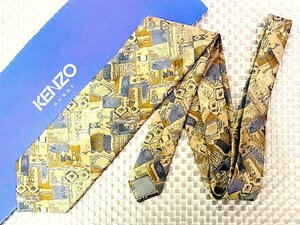 ♪1756S♪新品【刺繍 花 植物 柄】ケンゾー【KENZO】ネクタイ