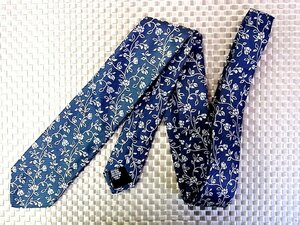 ♪1782S♪新品【刺繍 花 葉っぱ 植物 柄】モダリトルノ【MODA RITORNO】ネクタイ