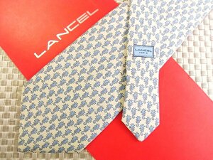 ♪33956D♪状態並品【タツノオトシゴ 柄】ランセル【LANCEL】ネクタイ