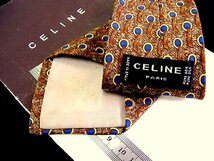 ♪今週の特売980円～♪1653♪状態並品【CELINE】セリーヌ【ベルト リング 柄】ネクタイ♪_画像2