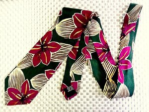 *RB0442*[ flower plant pattern ] Boss [ beautiful goods ] necktie 