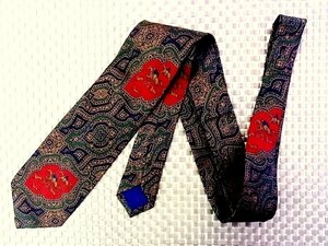 *RB0525*[ horse riding horse dog animal flower plant pattern ] Ralph Lauren [ beautiful goods ] necktie 