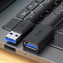 USB 延長ケーブル USB3.0 タイプAオス - タイプAメス 2m 1本_画像4