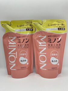 新品未使用　ミノン　薬用保湿入浴剤保湿　つめかえ 400ml 2個セット