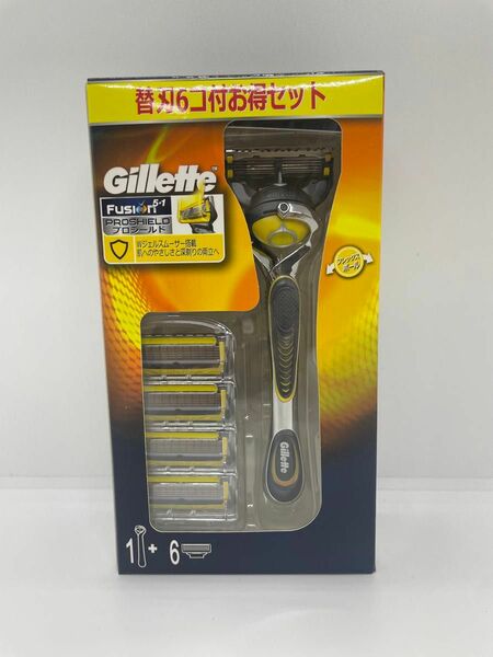 【新品未使用】P&G ジレット プロシールド 本体 替刃６個付