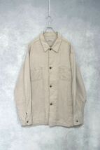 【 リネン100％ 】オールリネン シャツ ジャケット / size XL / 00s 4つポケ ラミー 麻素材 グッドレギュラー_画像1