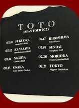 ★ TOTO JAPAN TOUR 2023 LIVE Tシャツ BLACK _画像5