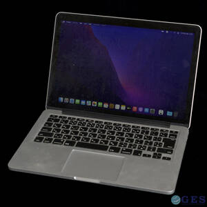 【MbP-H13】MacBook Pro 2015 A1502 EMC2835 13インチ Intel Core i5-5257U 2.7GHz SSD256GB RAM16GB ACアダプターなし 訳あり【中古品】