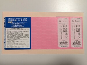 【送料無料】三重交通　共通路線バス乗車券　2枚　株主優待