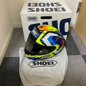 超美品 SHOEI ショウエイ X-Fourteen X-14 X14 ブリンク BRINK 2018年 Sサイズ 55〜56cm フルフェイス ヘルメット オートバイ バイク (92)