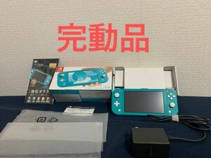 【完動品】Switchライト本体 ターコイズ おまけ強化ガラス保護フィルム付き♪