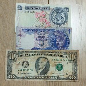 ※ピッコロ様専用　アメリカ　シンガポール　マレーシア　旧紙幣　 ドル紙幣　外国札　USD
