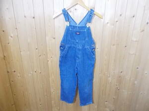 a508*Osh Kosh B'GOSH Denim Kids overall * Oshkosh bigoshu size unknown inscription tag loss indigo blue child clothes 6D