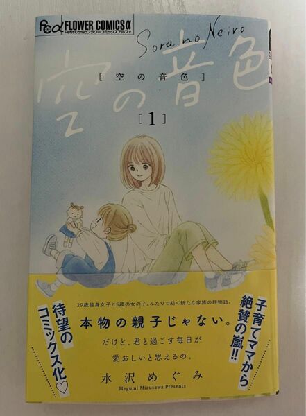 書店にて定価購入　空の音色　1巻　水沢めぐみ　1冊　1読