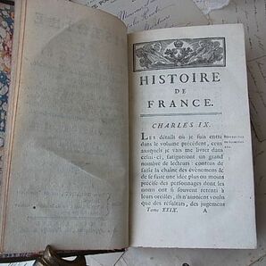 （仏）アンティーク 1786年 味わい深い雰囲気漂う洋書 ディスプレイの画像6