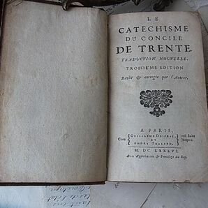 （仏）アンティーク 1686年 味わい深い雰囲気漂う洋書 ディスプレイの画像5