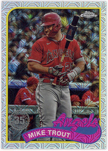 ANGELS外野▲MIKE TROUT最新2024 TOPPS1シルバーパックリフ1989 DESIGN!