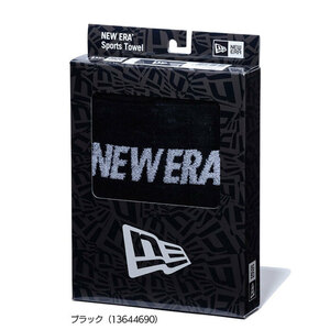 【定価2,750円】ニューエラ NEW ERA ボックスドタオル (13644690 ブラック) フラッグロゴ 今治製 新品値札付【NEW ERA正規品】