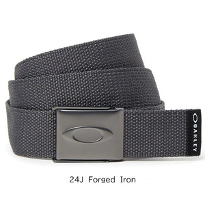 【定価2,200円】オークリー ゴルフ ベルト (96185-24J Forged Iron) ELLIPSE WEB BELT 新品値札付 2024新作【OAKLEY正規品】 