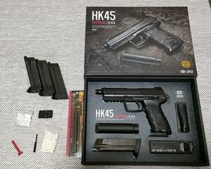  газ свободный затвор Tokyo Marui H&K HK45 Tacty karu( осмотр : газовый пистолет USP Mk23