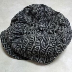 【大特価】4XL グレー ヘリンボーン キャスケット 帽子 メンズ 大人気 ビッグサイズの画像7