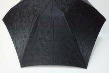 新品　ムーンバット製　高級ブランド　かぎろひ　絹　１００％　軽量　紫外線防止加工　晴雨兼用　折り畳み日傘　１７　ブラック系_画像4