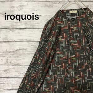 iroquois 総柄ロング丈バンドカラーシャツ ブック 斉藤和義着用モデル