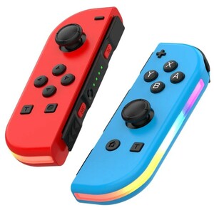 【新品未使用】ジョイコン 互換性 Joy-Con (L)/(R) 連射/ライト搭載