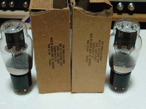  vacuum tube 2A3 ( rice RCA company manufactured JAN CRC 2A3 pair )[ real operation verification ending ]