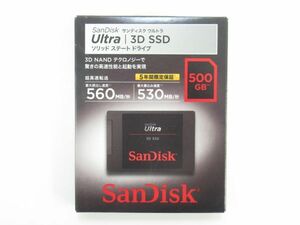 AC 10-6 内箱未開封 サンディスク Sandisk ウルトラ 3D SSD ソリッド ステート ドライブ 500GB DSSDH3-500G-J25