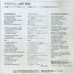 C00197151/EP/ケイト・ブッシュ(KATE BUSH)「Experiment IV / 嵐ヶ丘 86 (1986年・EMS-17676・アートロック)」の画像2