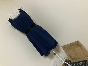 アクシーズファム☆バックバラスリットドレス、ワンピース☆紙タグ付き新品　　コン