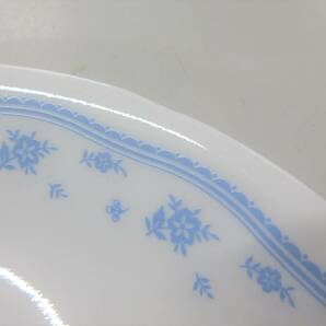 ◆送料込4500円◆即決◆中古◆CORELLE コレール ブルーフラワー プレート 皿 直径21.5ｃｍ 20枚セットの画像9