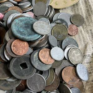古銭 硬貨 日本古銭 外国 古くて汚れています。約3.1kg まとめ売りの画像9