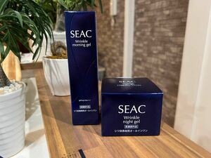 新品 SEAC 薬用リンクル(シワ改善 オールインワン)ジェル 朝用夜用セット