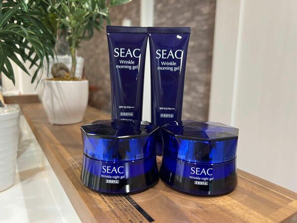 新品 SEAC 薬用リンクル(シワ改善 オールインワン)朝用夜用×2セット