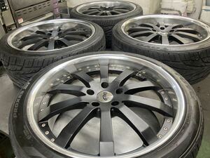 ポルシェカイエン958 ワークEquip E10鍛造Toyoタイヤ265/35r22バリ溝4本セット