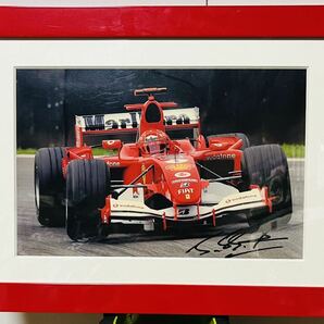 F1☆フェラーリ☆ミハエル・シューマッハ☆直筆サイン入りフォト☆保管品☆の画像1