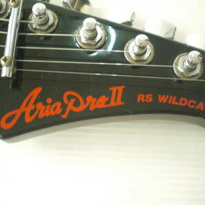 静/ARIAPROII/アリアプロ2/エレキギター/RS WILDCAT/4112B79/ACCURATE BOLT-ON SYSTEM/楽器/ブラック/動作未確認★S-5281★の画像4