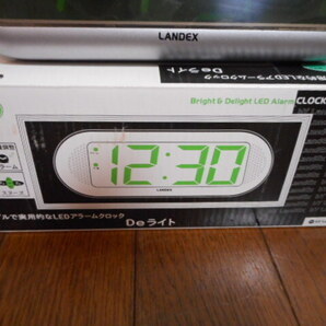 Landex LEDアラームクロック Deライト デジタル目覚まし時計 説明書付きの画像5